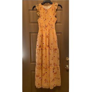 Melloday floral cottagecore maxi dress size Small